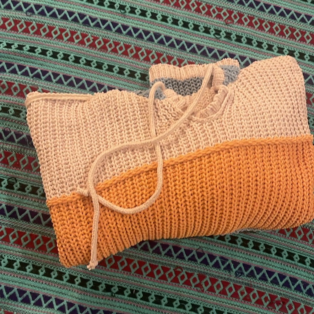NWOT ✨ POL Rugby Hooded Sweater L OVERSIZED SOFT the snuggle is real 🤗 - Picture 8 of 9